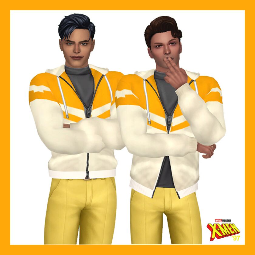 Sunspot Jacket (X-Men ’97) Sims 4 CC