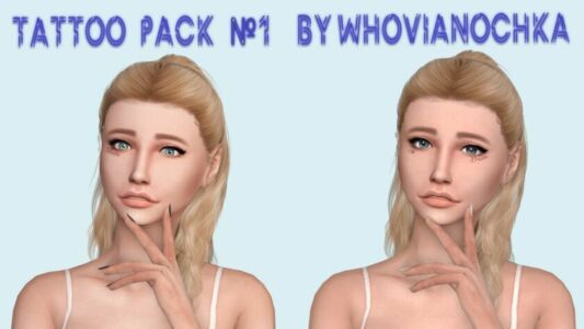 Tattoo Pack #1 Sims 4 CC