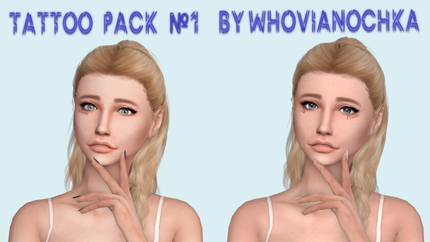 Tattoo Pack #1 Sims 4 CC