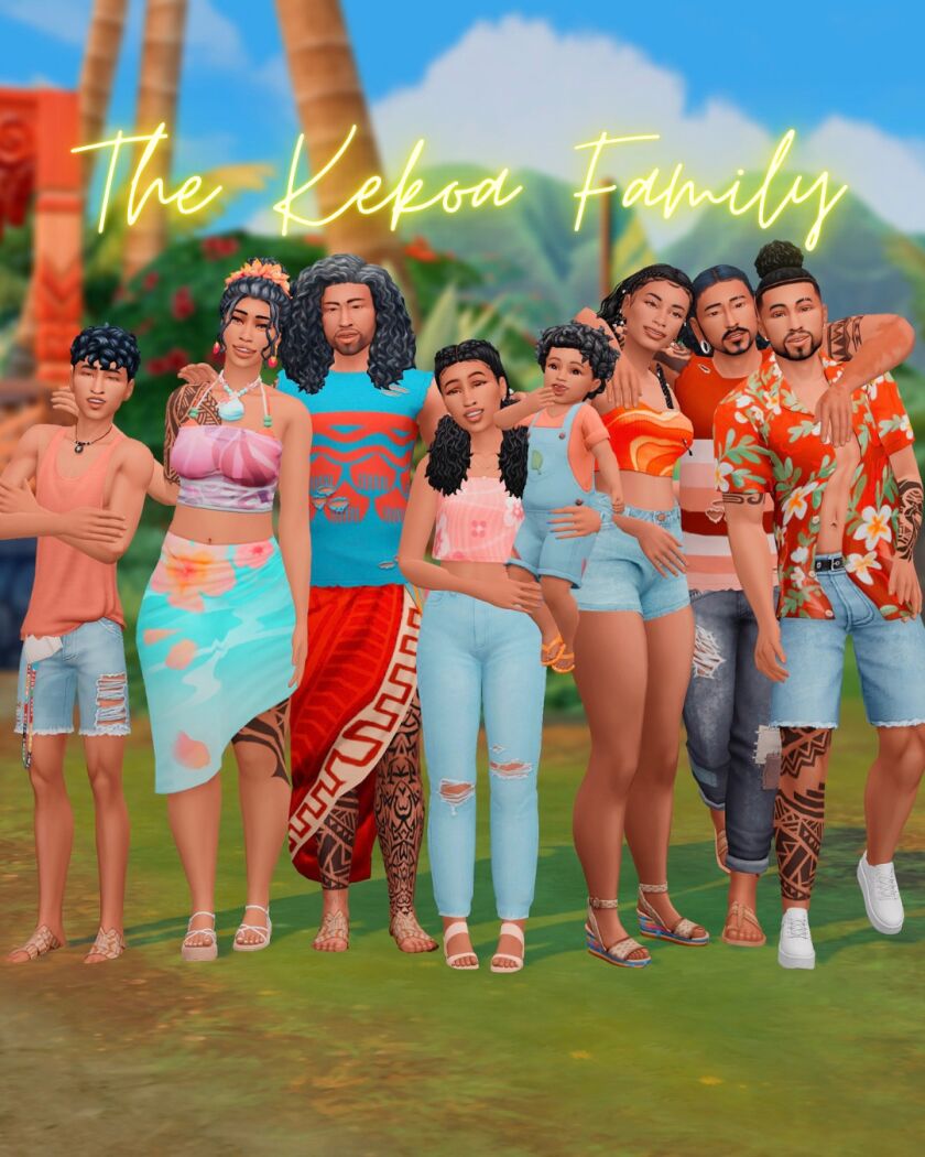 The Kekoa Family – SIM Dump Sims 4 CC