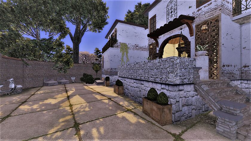 sims 4 cc tuscan house can be downloaded from my patreon 10