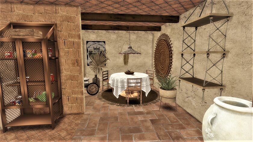 sims 4 cc tuscan house can be downloaded from my patreon 6