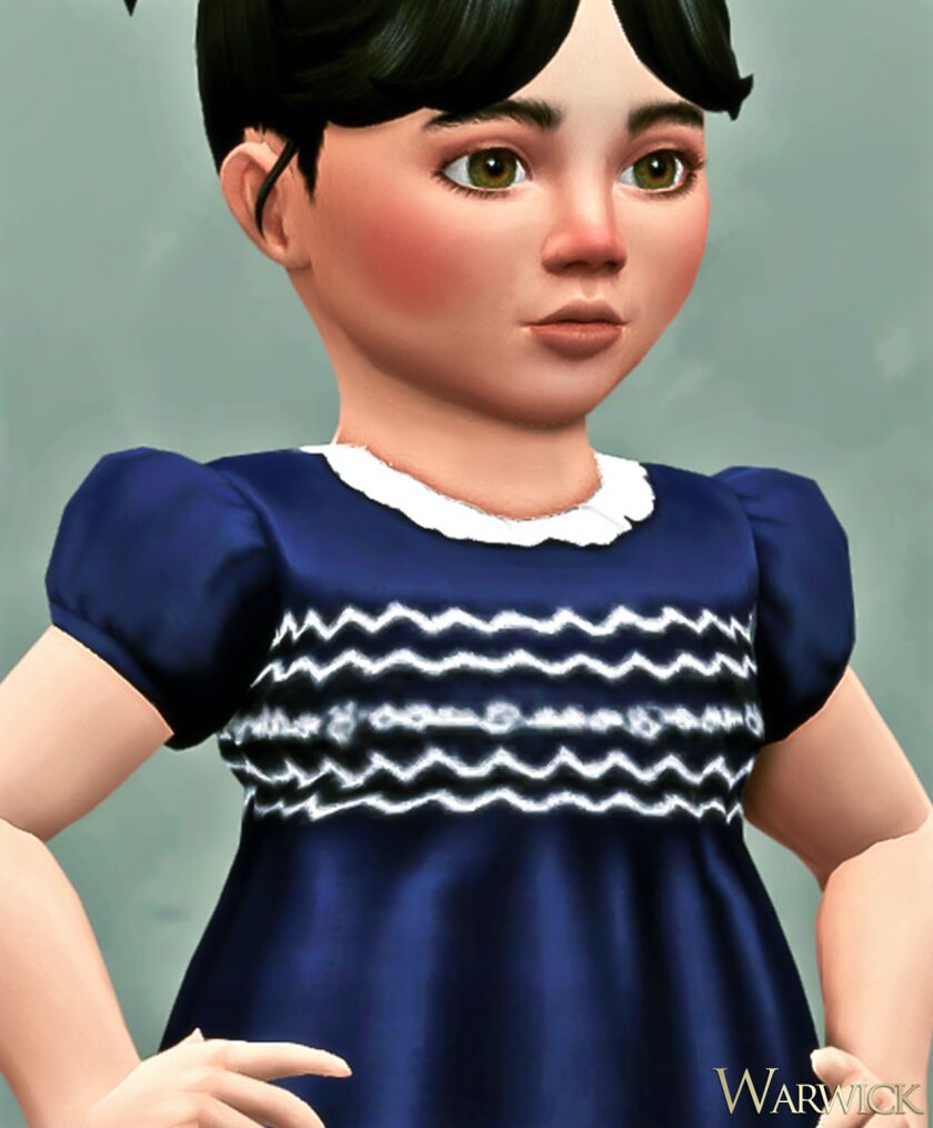 sims 4 cc warwick little charlotte gown 10