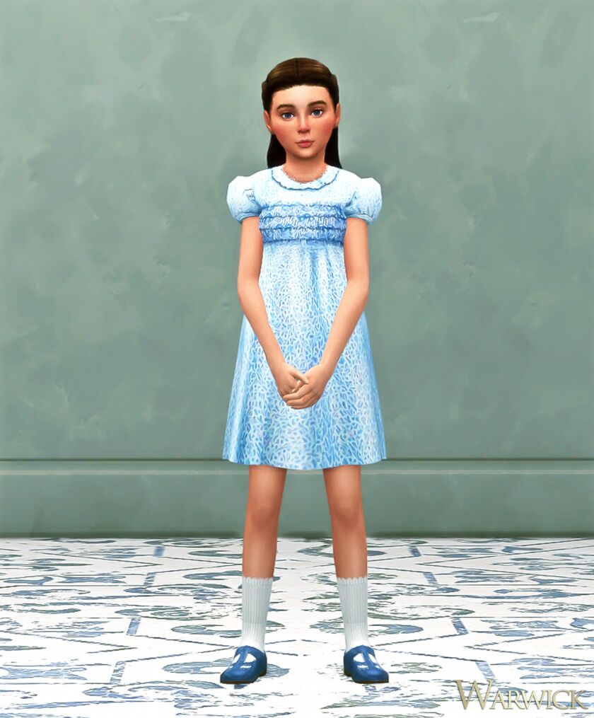 sims 4 cc warwick little charlotte gown 2