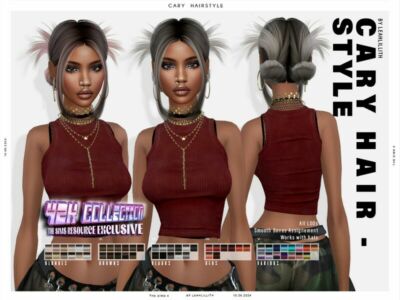 Y2K Cary Haistyles Sims 4 CC