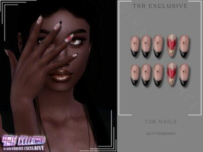 Y2K Nails By Glitterberryfly Sims 4 CC