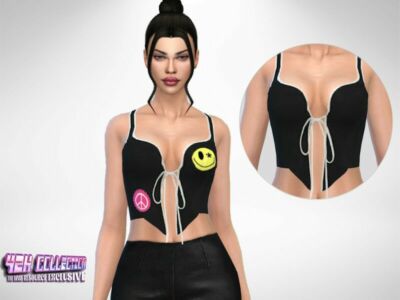 Y2K – Savannah TOP By Puresim Sims 4 CC