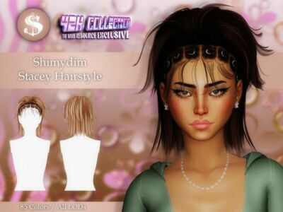 Y2K Stacey Hairstyle By Shimydim Sims 4 CC