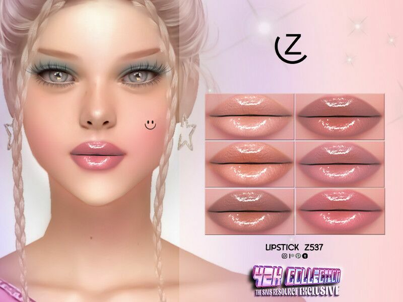 Zenx-Lipstick Z537 By Zenx Sims 4 CC