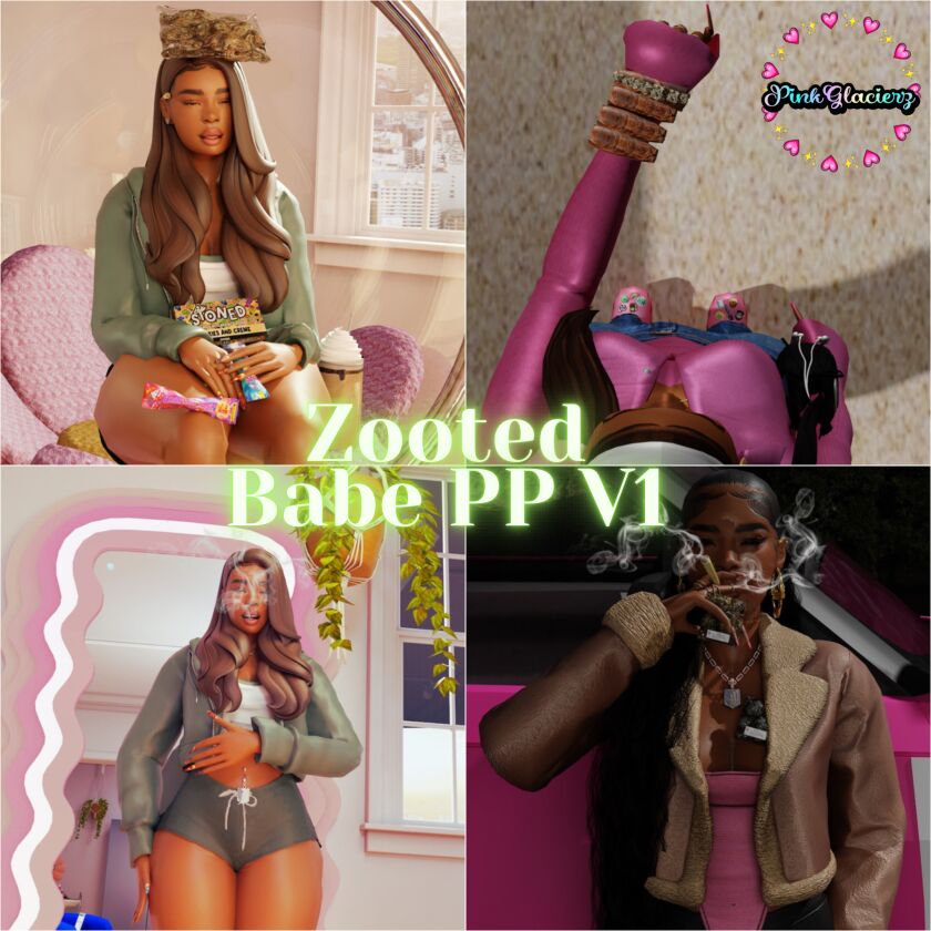 Zooted Babe V1 | Posepack Sims 4 CC