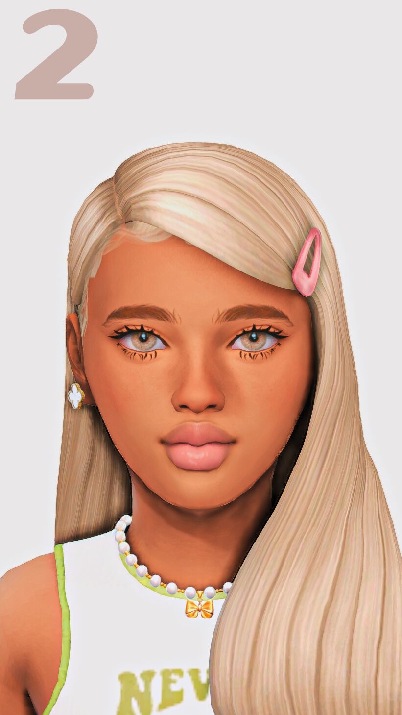 sims 4 cc ୨ ୧ hair for girls maxis match part two 2