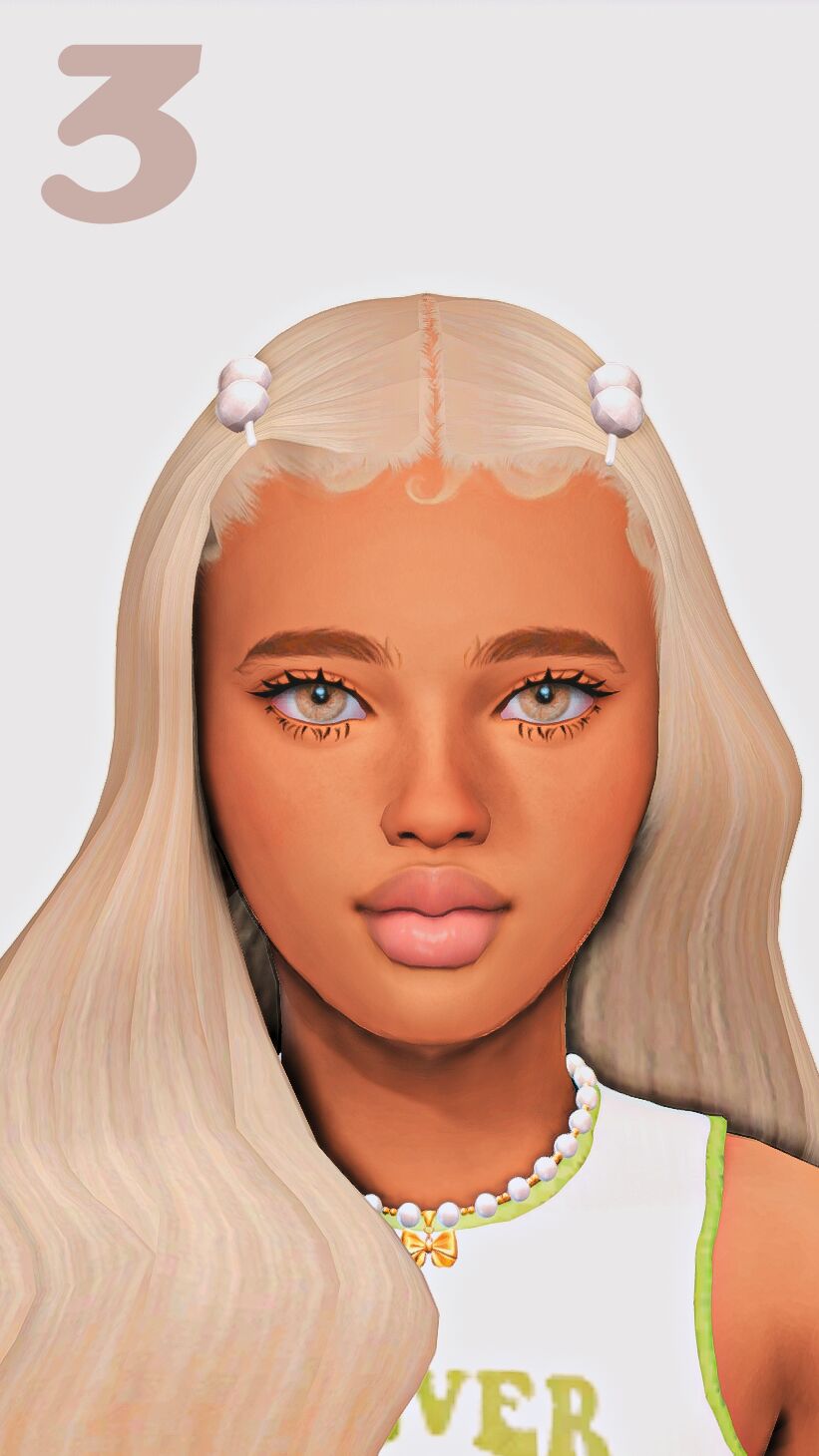 sims 4 cc ୨ ୧ hair for girls maxis match part two 3