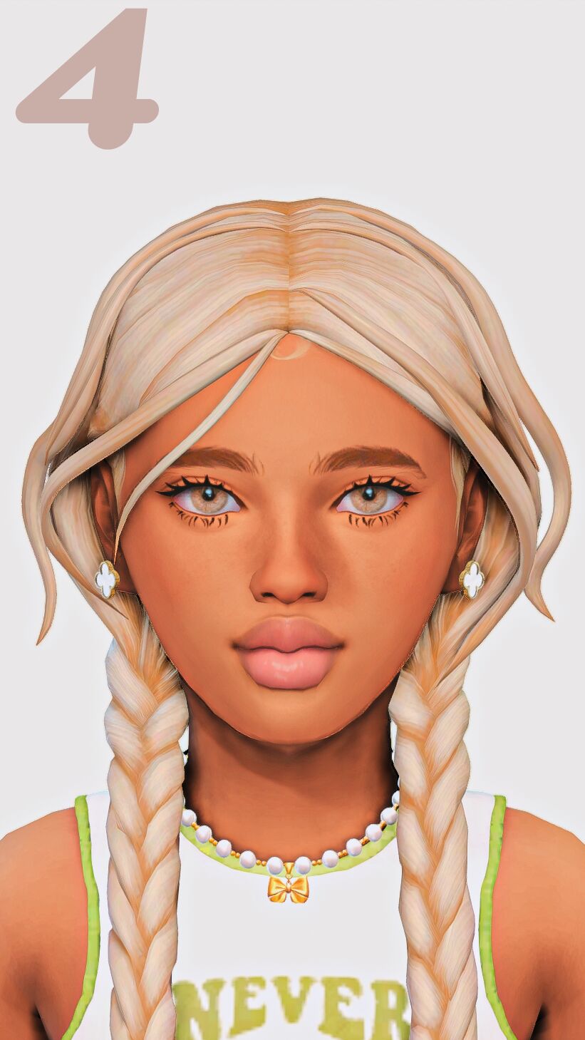 sims 4 cc ୨ ୧ hair for girls maxis match part two 4