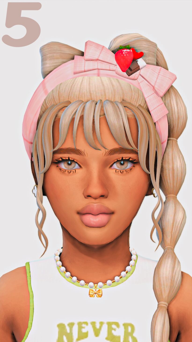 sims 4 cc ୨ ୧ hair for girls maxis match part two 5