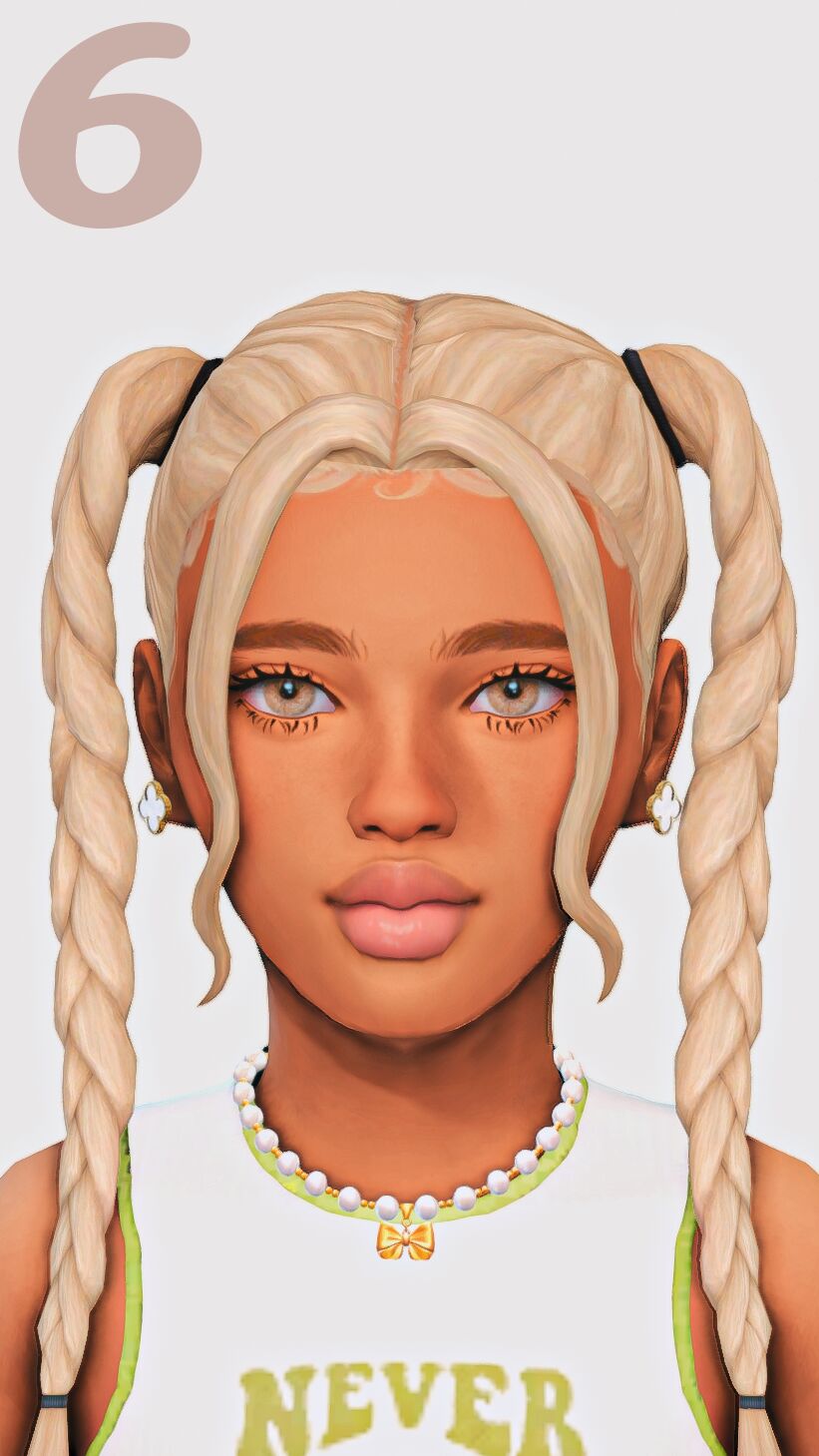 sims 4 cc ୨ ୧ hair for girls maxis match part two 6