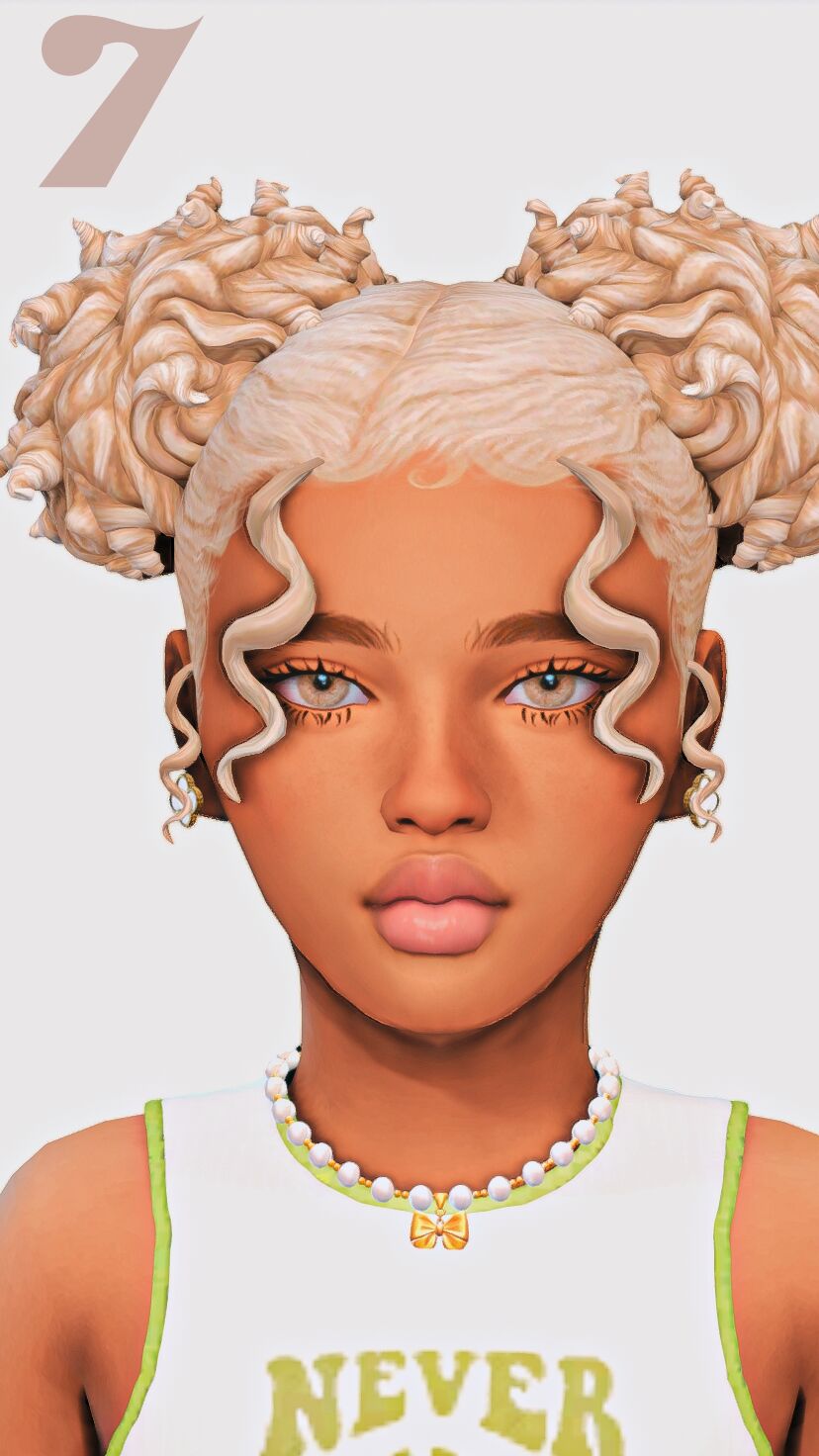 sims 4 cc ୨ ୧ hair for girls maxis match part two 7