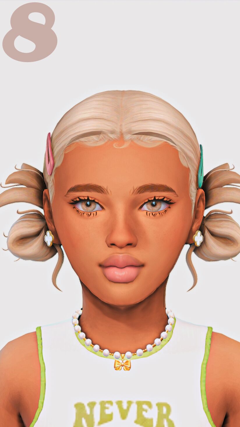 sims 4 cc ୨ ୧ hair for girls maxis match part two 8