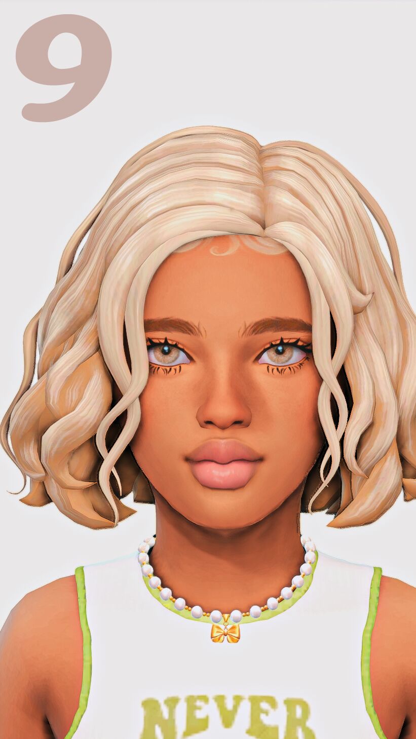 sims 4 cc ୨ ୧ hair for girls maxis match part two 9