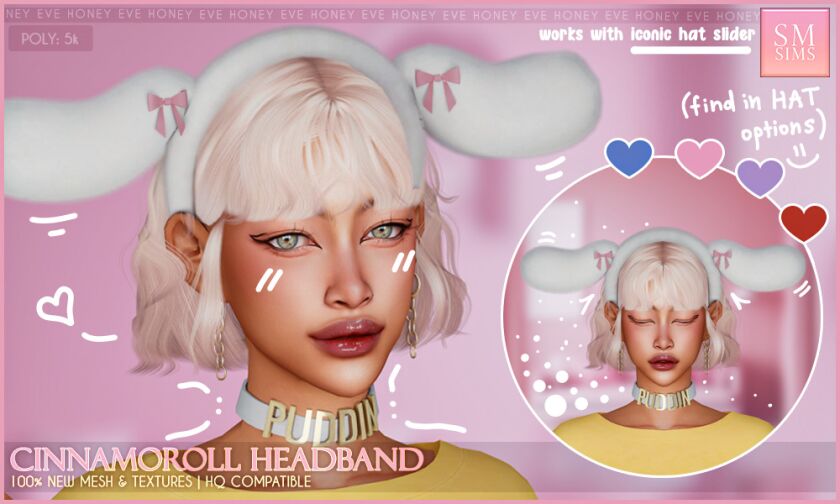 Cinnamoroll Headband Sims 4 CC