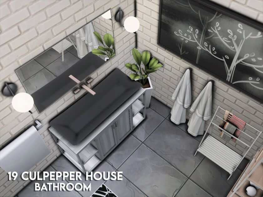 19 Culpepper House Bathroom Sims 4 CC