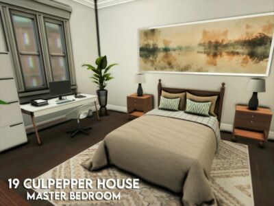 19 Culpepper House Master Bedroom Sims 4 CC