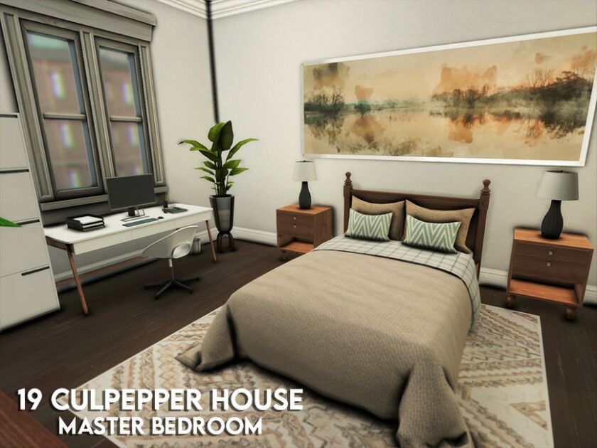 19 Culpepper House Master Bedroom Sims 4 CC