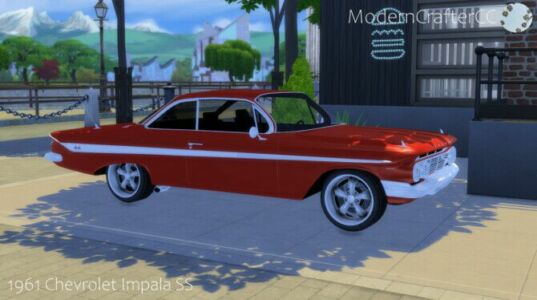 1961 Chevrolet Impala SS Sims 4 CC