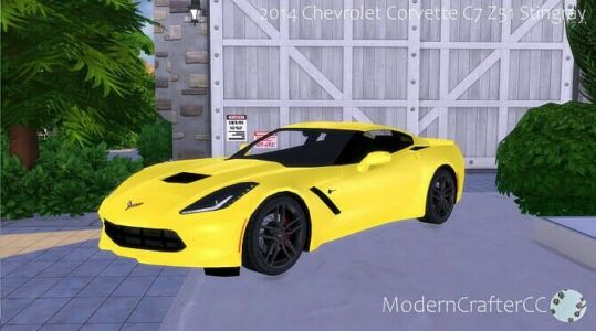 2014 Chevrolet Corvette C7 Z51 Stingray Sims 4 CC