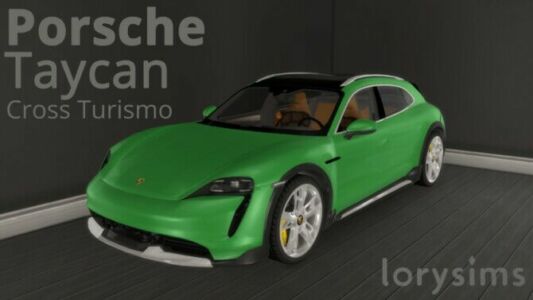 2022 Porsche Taycan Cross Turismo Sims 4 CC