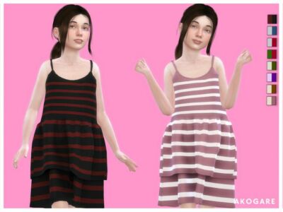 Akogare Dress NO.31 By _Akogare_ Sims 4 CC