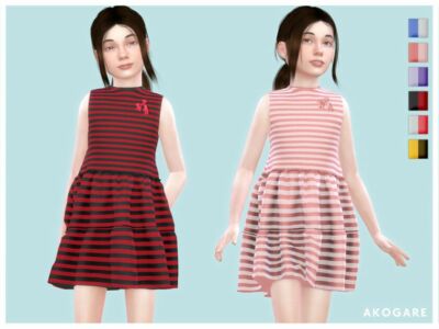 Akogare Dress NO.32 By _Akogare_ Sims 4 CC