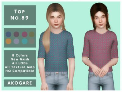 Akogare TOP NO.89 By _Akogare_ Sims 4 CC