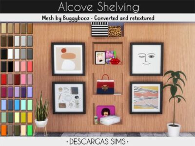 Alcove Shelving Sims 4 CC