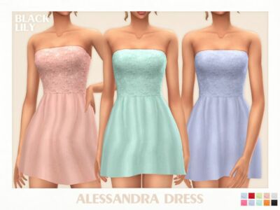 Alessandra Dress Sims 4 CC