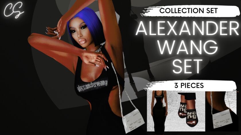 Alexander Wang Crystal SET Sims 4 CC