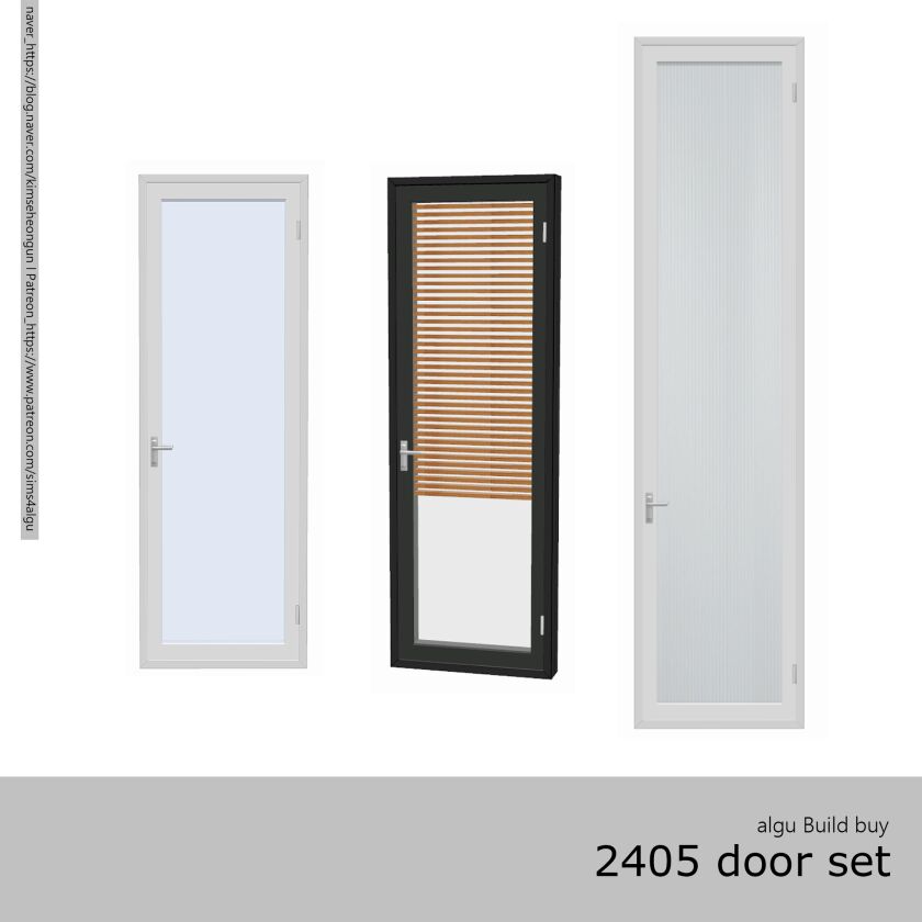 2405 Door SET 1~3 Sims 4 CC