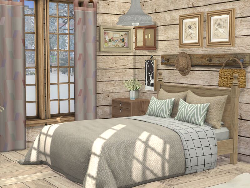 Alpine Bedroom Sims 4 CC