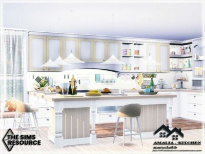 Amalia – Kitchen By Marychabb Sims 4 CC