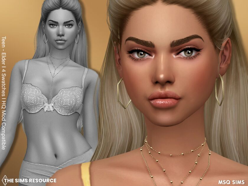 Amanda Skin Overlay By Msqsims Sims 4 CC