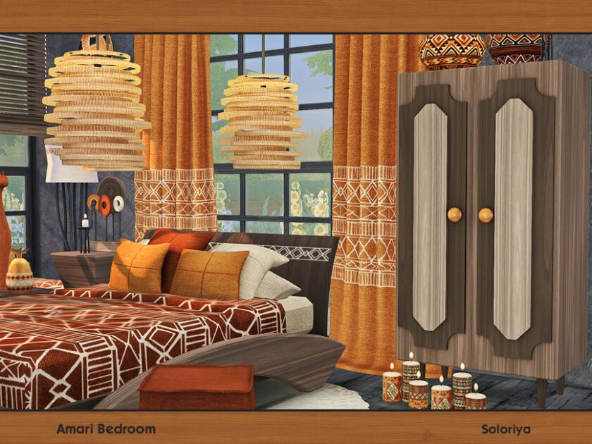 sims 4 cc amari bedroom by soloriya 2