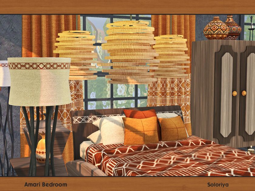 sims 4 cc amari bedroom by soloriya 3