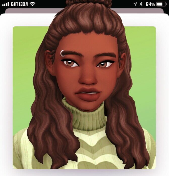 Amaya Hair Sims 4 CC