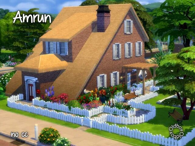 Amrun House By Oldbox Sims 4 CC