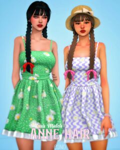 Anne Hair Download (2024.06.14 Release) Sims 4 CC