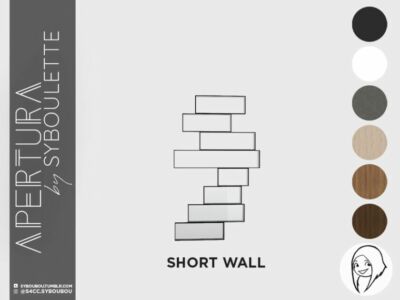 Apertura SET – Displaced Rectangle Window (Short Middle) By Syboubou Sims 4 CC