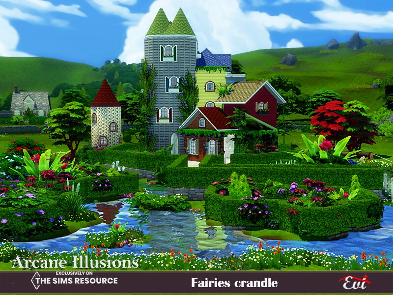 Arcane Illusion Fairies Crandle By EVI Sims 4 CC