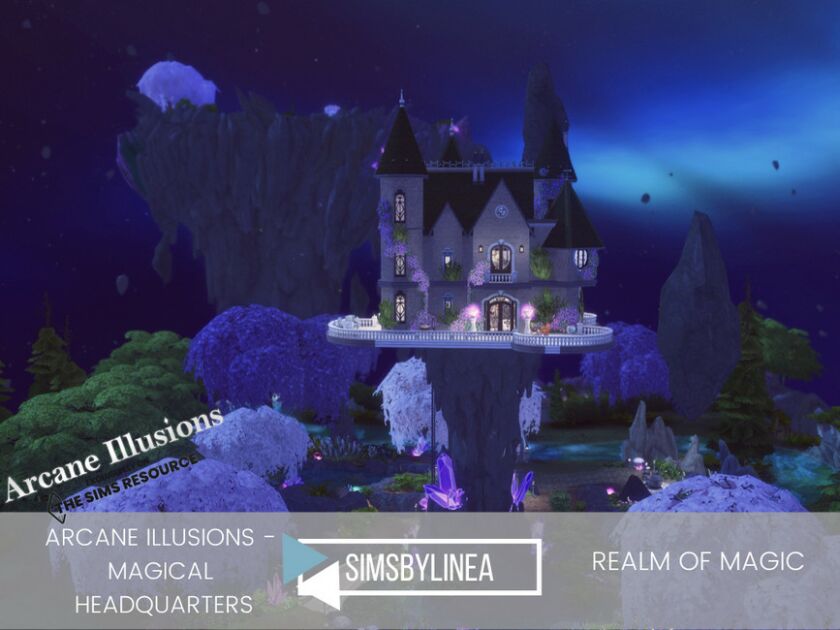 Arcane Illusions – Magical Headquarters By Simsbylinea Sims 4 CC