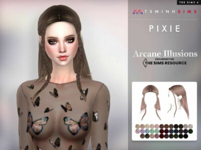 Arcane Illusions – Pixie Hair By Tsminhsims Sims 4 CC