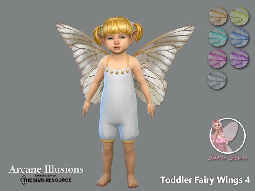 Arcane Illusions – Toddler Fairy Wings Sims 4 CC