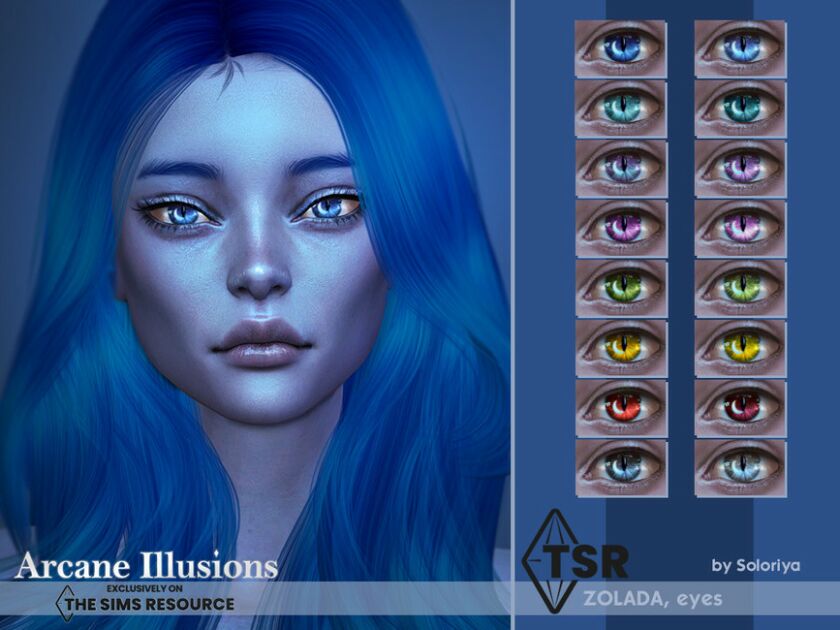 Arcane Illusions – Zolada Eyes By Soloriya Sims 4 CC